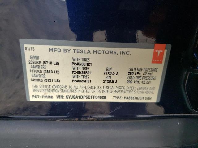 Photo 10 from auction – 2013 TESLA TESLA with VIN 5YJSA1DP6DFP04620