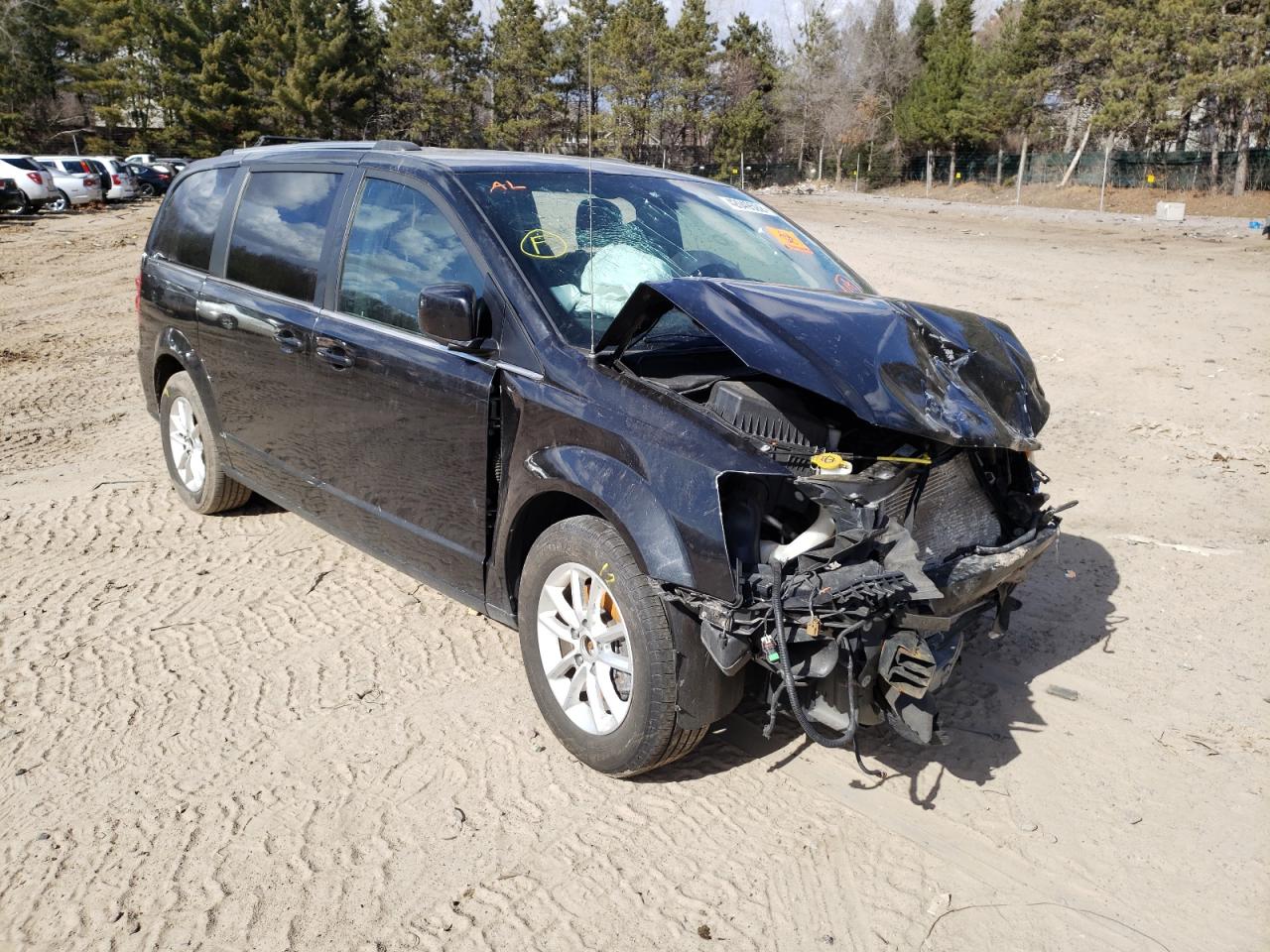 DODGE GRAND CARA 2019 with VIN 2C4RDGCG7KR620446 - Photo from auction
