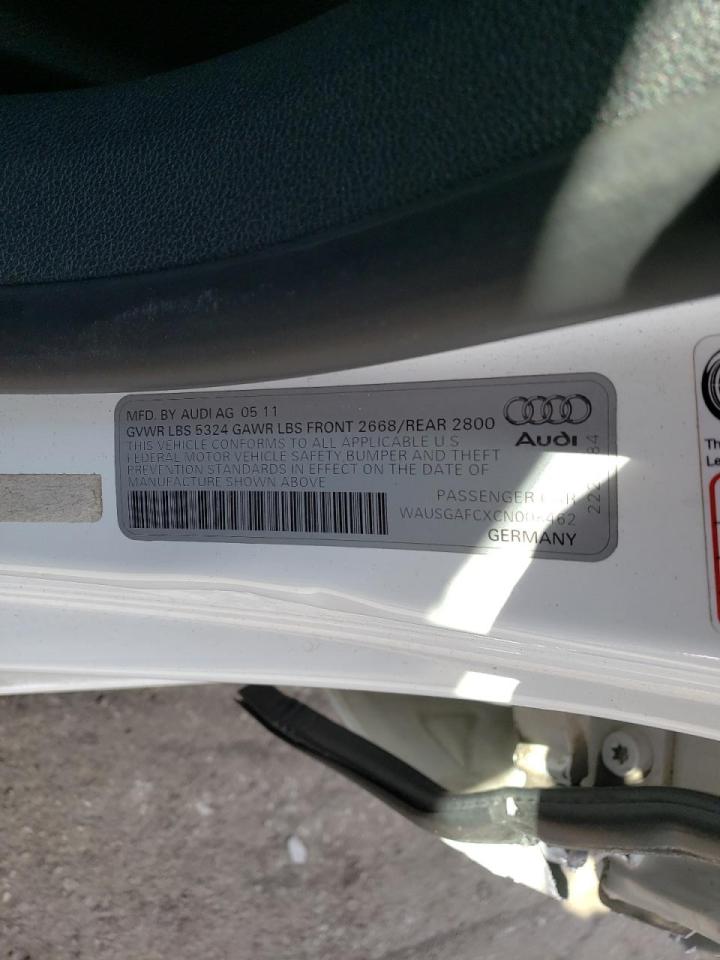 Photo 10 from auction – 2012 AUDI A7 PRESTIG with VIN WAUSGAFCXCN008462