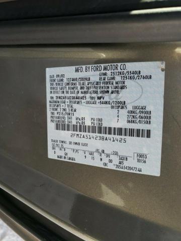 Photo 10 from auction – 2003 FORD WINDSTAR with VIN 2FMZA51423BA41425