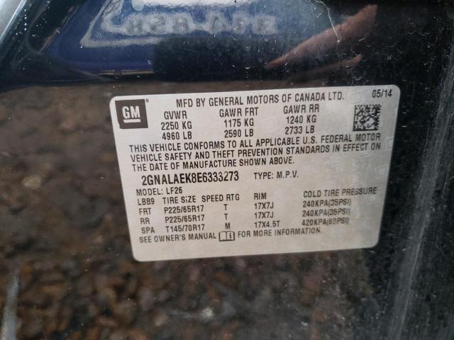 Photo 10 from auction – 2014 CHEVROLET EQUINOX LS with VIN 2GNALAEK8E6333273