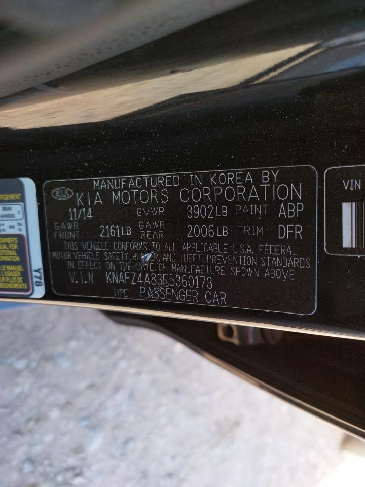 Photo 10 from auction – 2015 KIA FORTE EX with VIN KNAFZ4A83F5360173