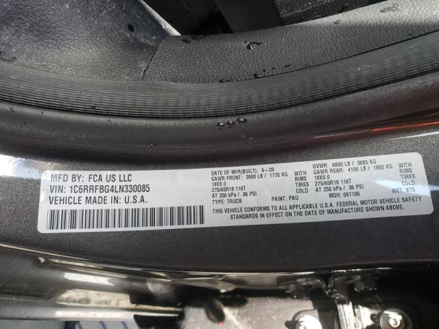 Photo 10 from auction – 2020 RAM 1500 BIG H with VIN 1C6RRFBG4LN330085