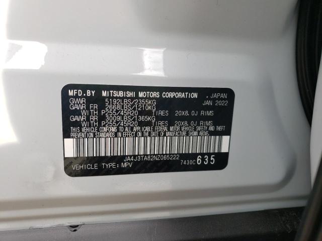 Photo 10 from auction – 2022 MITSUBISHI OUTLANDER with VIN JA4J3TA82NZ065222