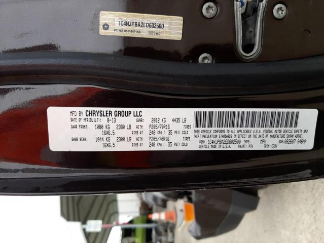 Photo 10 from auction – 2014 JEEP PATRIOT SP with VIN 1C4NJPBA2ED602500