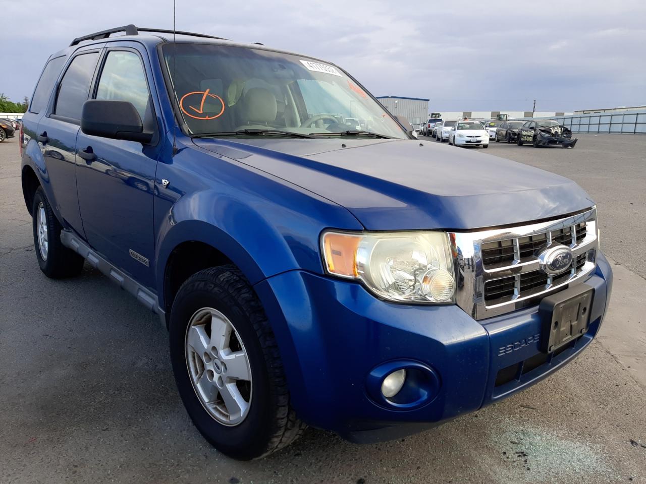 Photo 1 from auction – 2008 FORD ESCAPE XLT with VIN 1FMCU93158KE59773