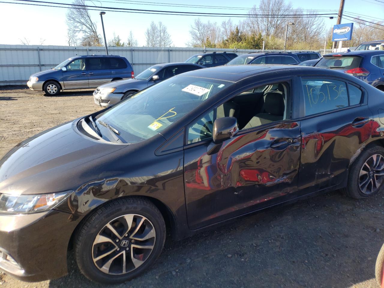 Photo 9 from auction – 2013 HONDA CIVIC EX with VIN 19XFB2F80DE243656
