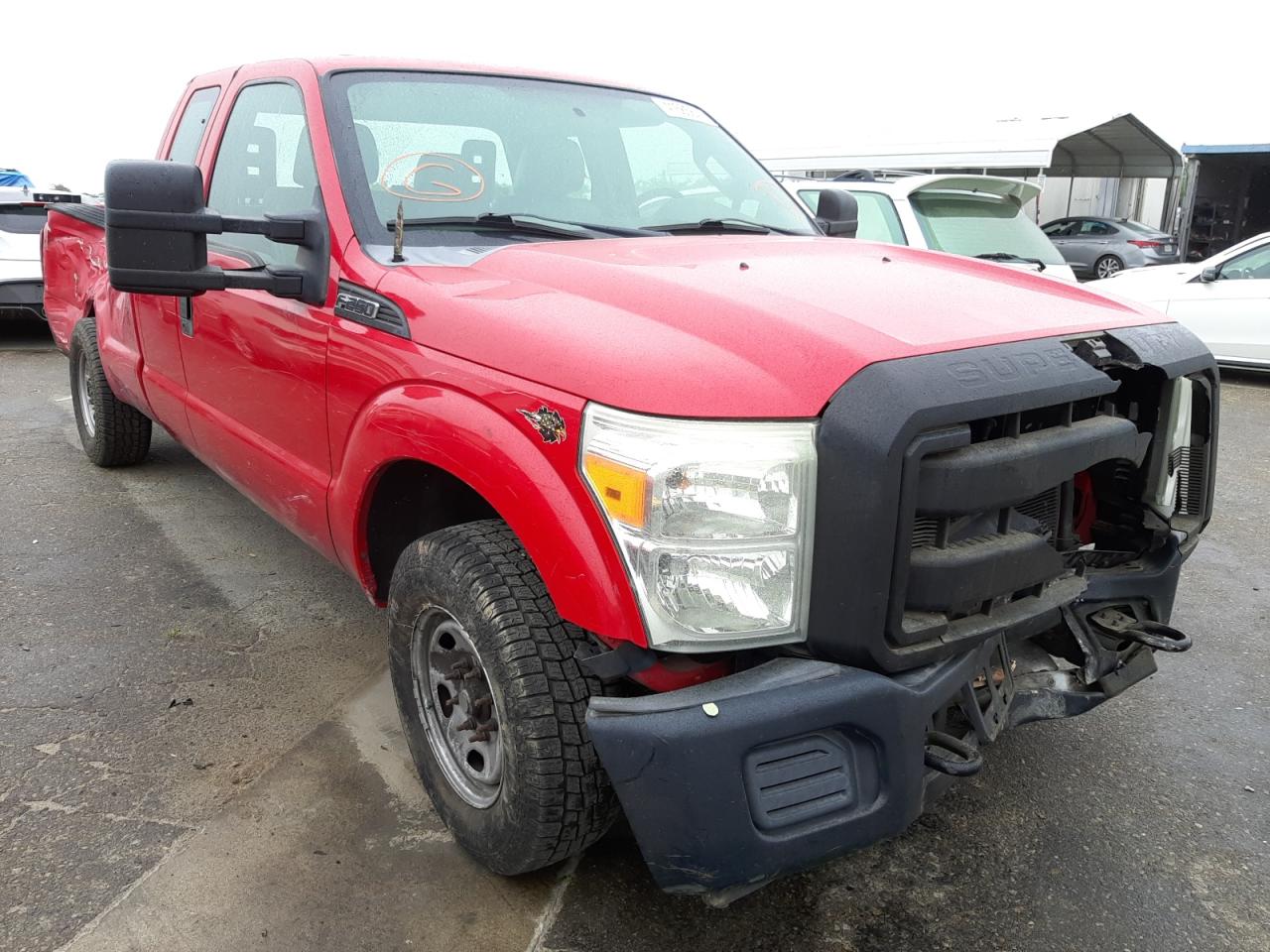 FORD F250 SUPER 2011 with VIN 1FT7X2A65BEB92160 - Photo from auction