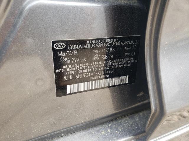 Photo 10 from auction – 2019 HYUNDAI SONATA LIM with VIN 5NPE34AF3KH784414