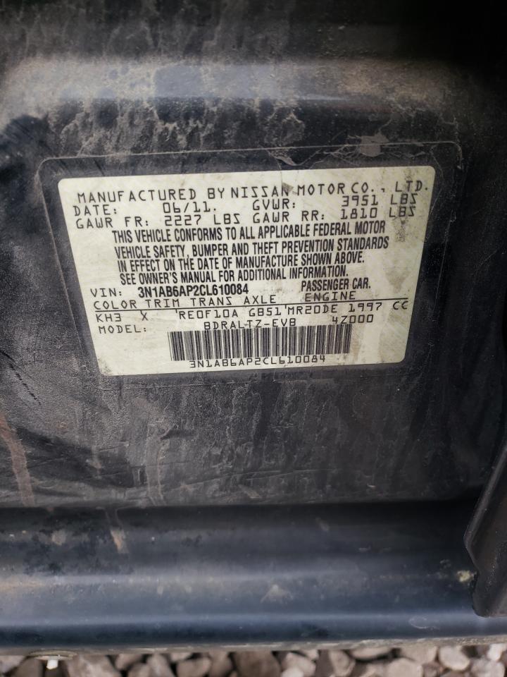 Photo 10 from auction – 2012 NISSAN SENTRA 2.0 with VIN 3N1AB6AP2CL610084