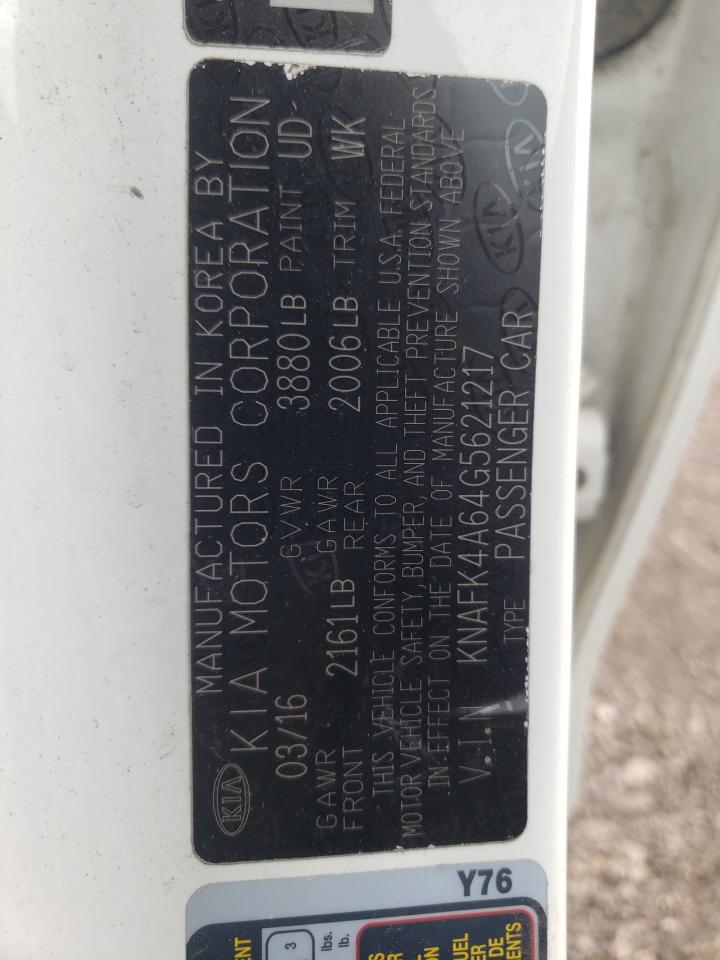 Photo 10 from auction – 2016 KIA FORTE LX with VIN KNAFK4A64G5621217