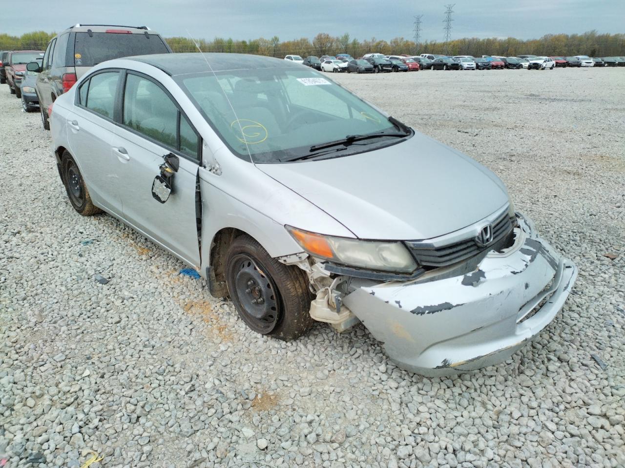 HONDA CIVIC LX 2012 with VIN 19XFB2F50CE081841 - Photo from auction