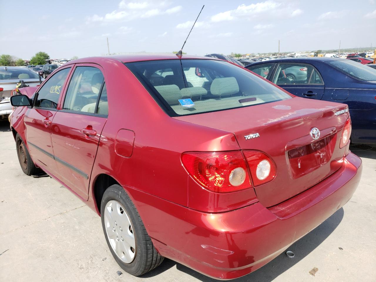 Photo 3 from auction – 2007 TOYOTA COROLLA CE with VIN JTDBR32E770115763