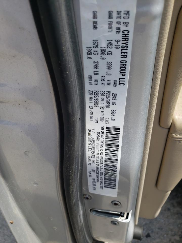 Photo 10 from auction – 2011 JEEP GRAND CHER with VIN 1J4RS5GT0BC554388