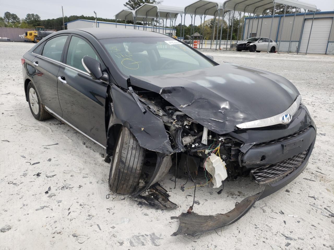 HYUNDAI SONATA HYB 2012 with VIN KMHEC4A40CA047819 - Photo from auction