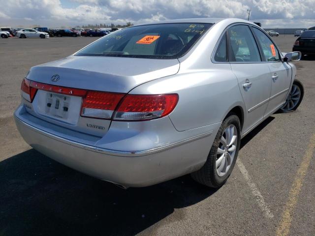 Photo 4 from auction – 2007 HYUNDAI AZERA SE with VIN KMHFC46F67A182503