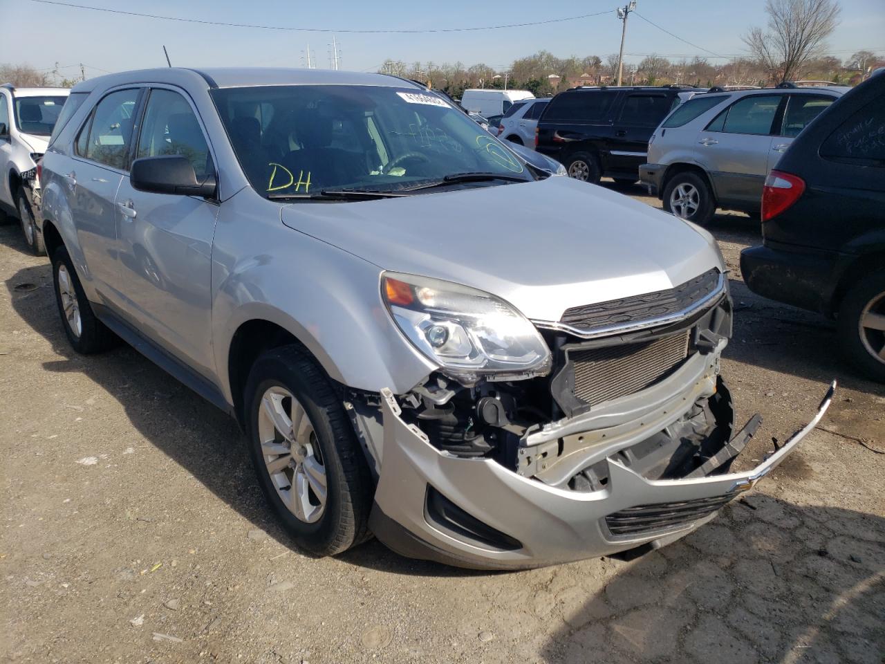 Photo 1 from auction – 2016 CHEVROLET EQUINOX LS with VIN 2GNALBEK1G6264256