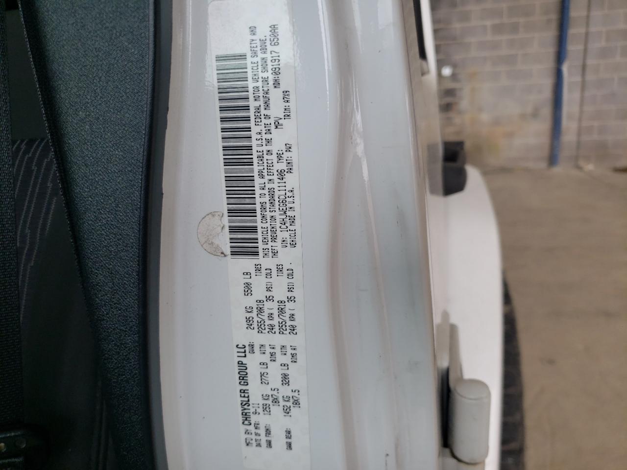 Photo 10 from auction – 2012 JEEP WRANGLER U with VIN 1C4HJWEG6CL111406