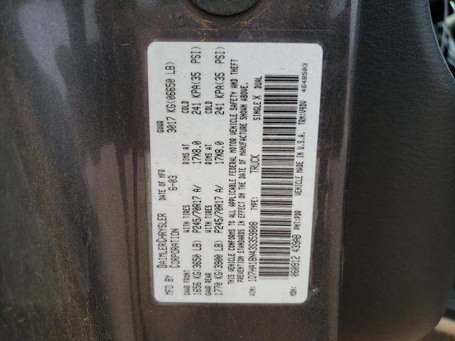Photo 10 from auction – 2003 DODGE RAM 1500 S with VIN 1D7HA18N43S359808