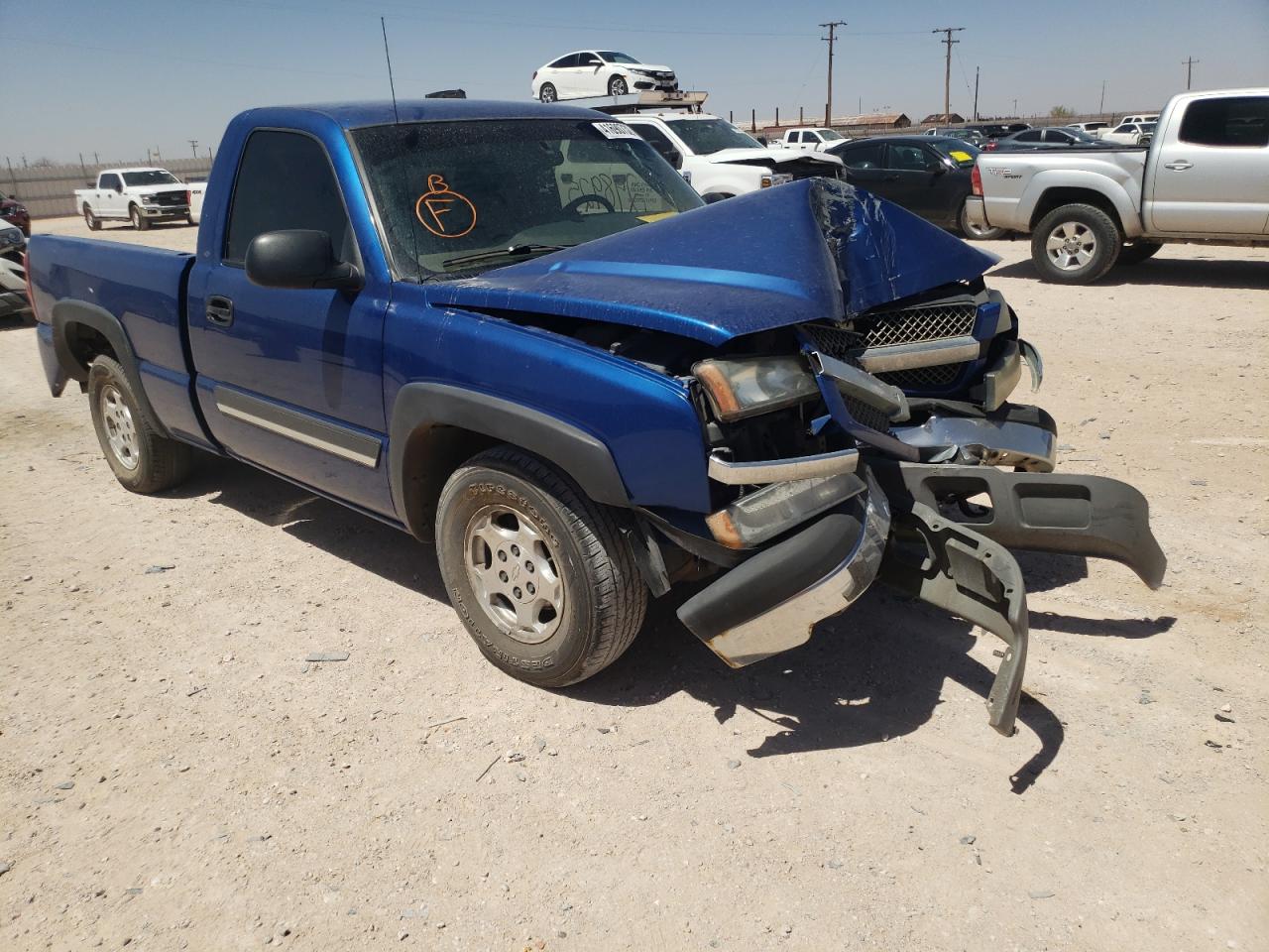 CHEVROLET SILVERADO 2003 with VIN 1GCEC14V13Z185734 - Photo from auction