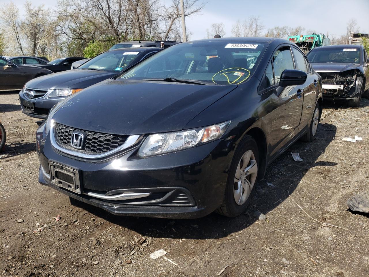 Photo 2 from auction – 2015 HONDA CIVIC LX with VIN 19XFB2F51FE258241