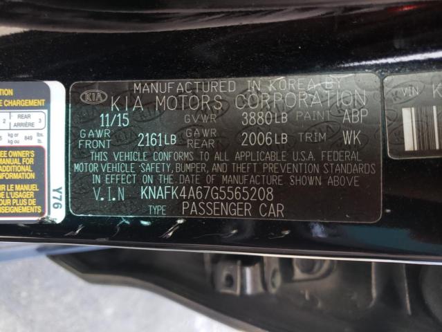 Photo 10 from auction – 2016 KIA FORTE LX with VIN KNAFK4A67G5565208