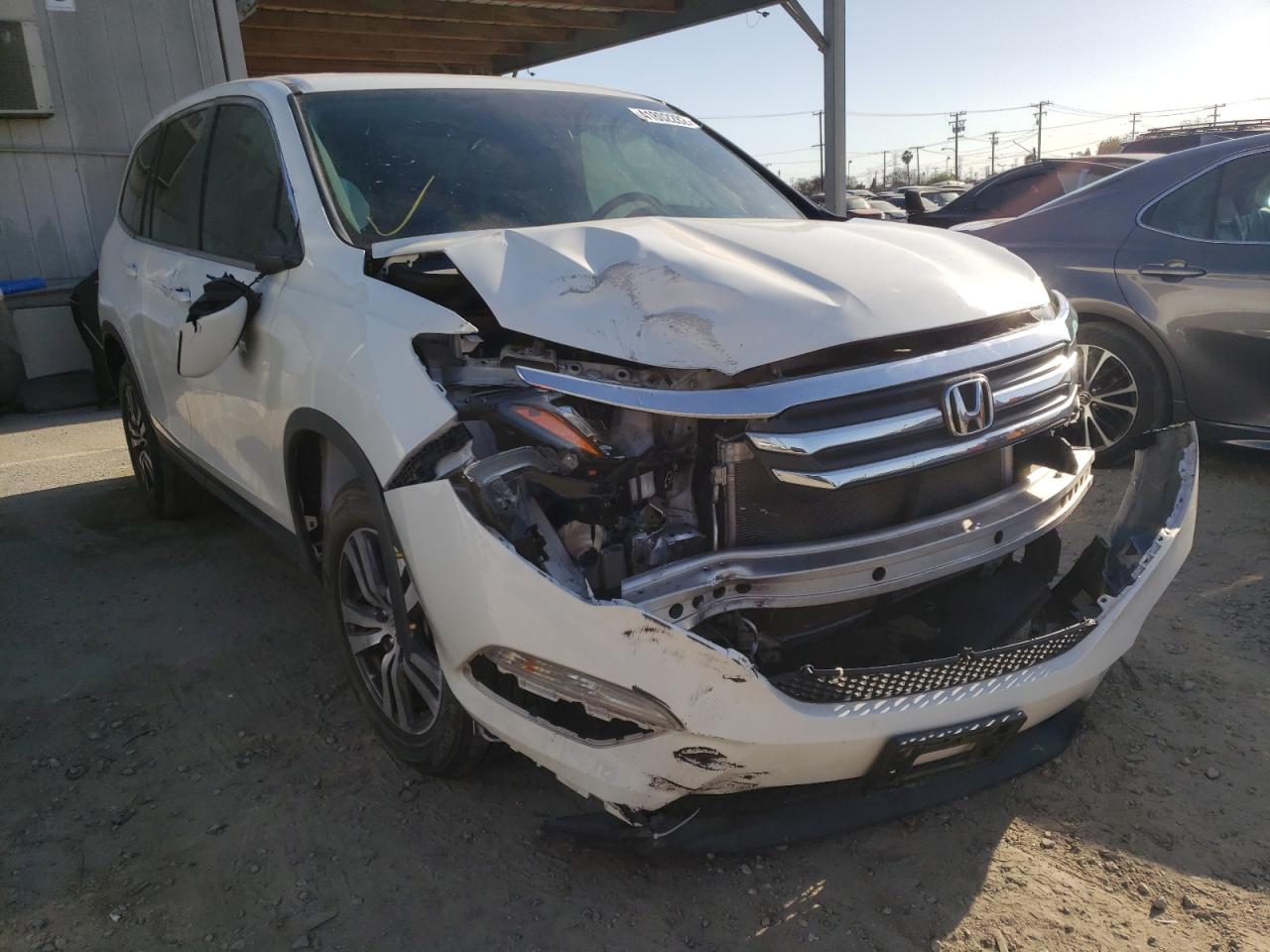 HONDA PILOT EXL 2018 with VIN 5FNYF5H5XJB023836 - Photo from auction