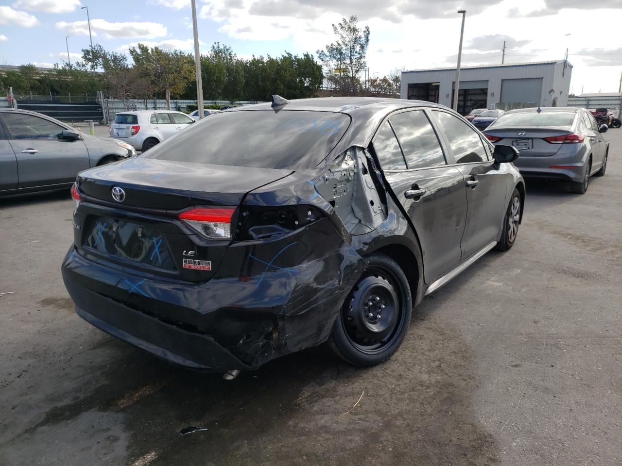 Photo 4 from auction – 2022 TOYOTA COROLLA LE with VIN JTDEPMAE5NJ193606