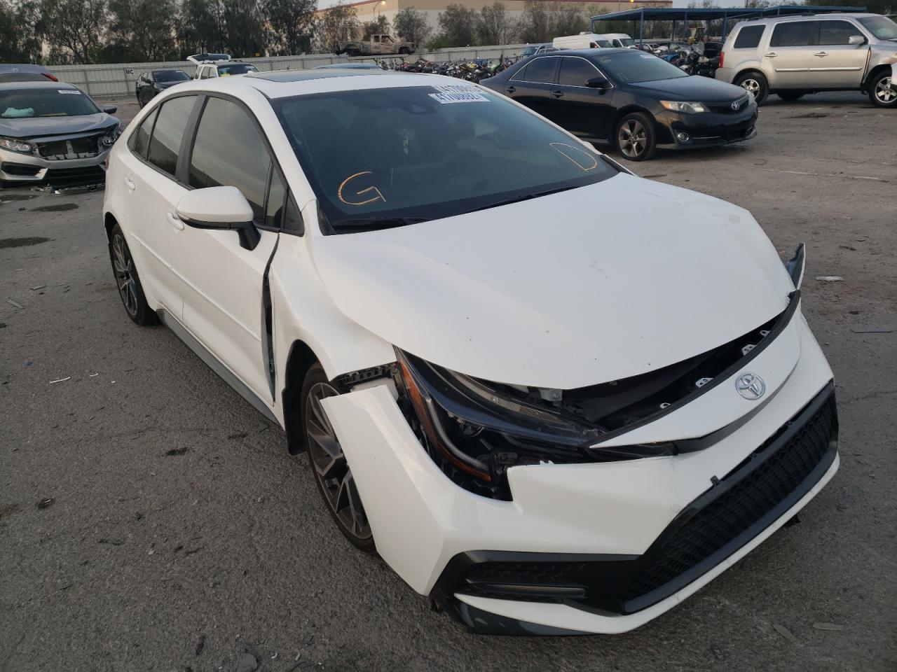 TOYOTA COROLLA SE 2020 with VIN 5YFP4RCE4LP052465 - Photo from auction