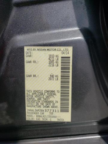 Photo 10 from auction – 2014 NISSAN ALTIMA 2.5 with VIN 1N4AL3AP2EN377311