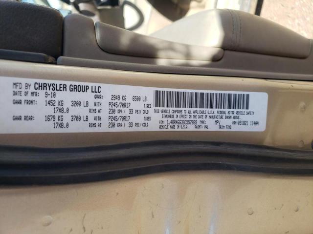 Photo 10 from auction – 2011 JEEP GRAND CHER with VIN 1J4RR4GG3BC557889