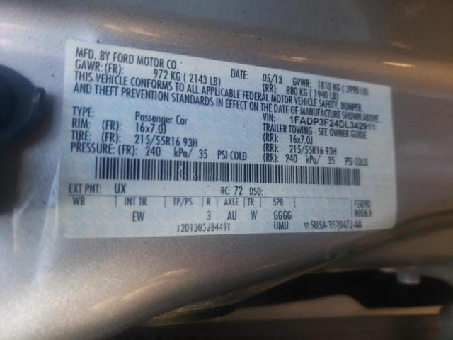 صورة رقم 10 من المزاد - 2013 FORD FOCUS SE مع VIN 1FADP3F24DL342911