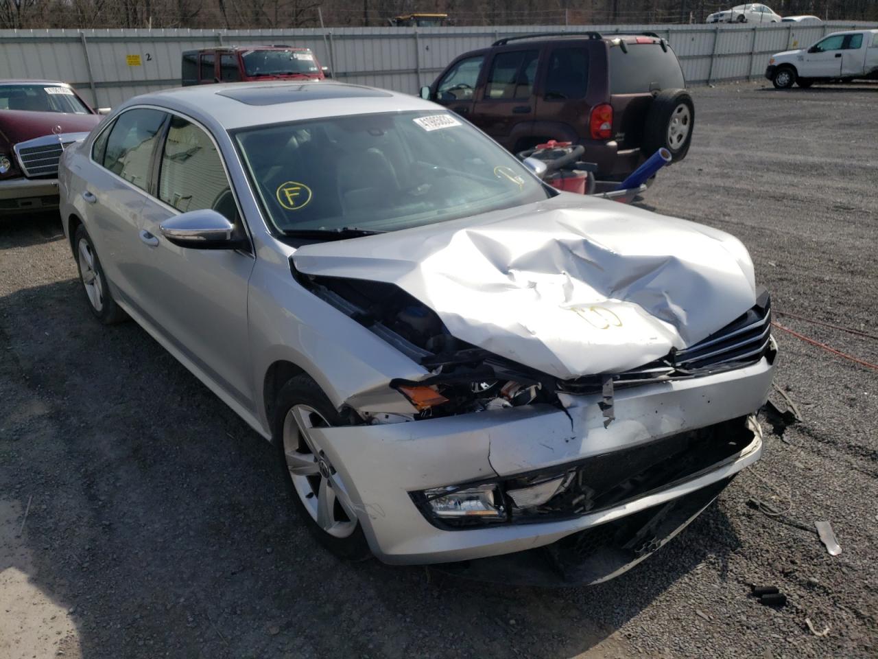 Photo 1 from auction – 2012 VOLKSWAGEN PASSAT SE with VIN 1VWBP7A39CC096460