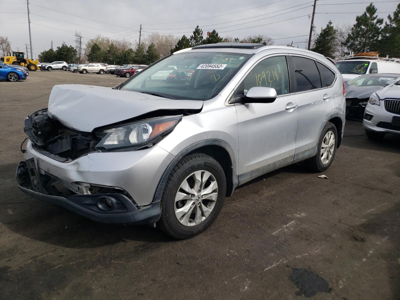 Photo 2 from auction – 2012 HONDA CR-V EXL with VIN 2HKRM4H73CH600555