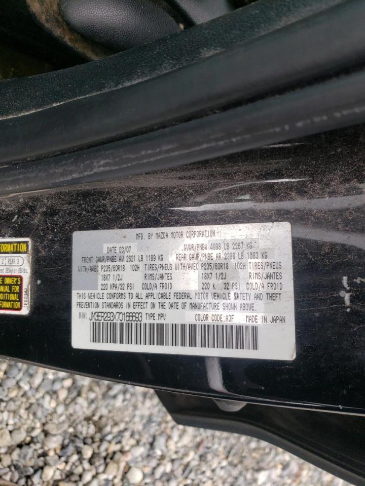 Photo 10 from auction – 2007 MAZDA CX-7 with VIN JM3ER293X70166693