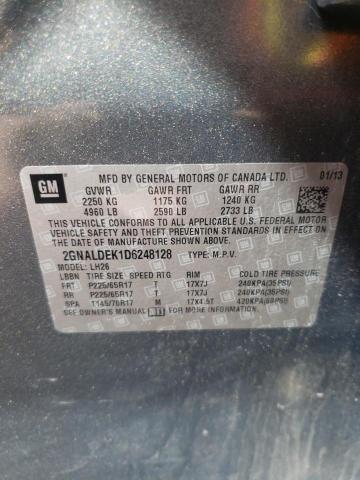 Photo 10 from auction – 2013 CHEVROLET EQUINOX LT with VIN 2GNALDEK1D6248128