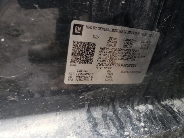 Photo 10 from auction – 2018 CHEVROLET SILVERADO with VIN 3GCUKREC5JG252634