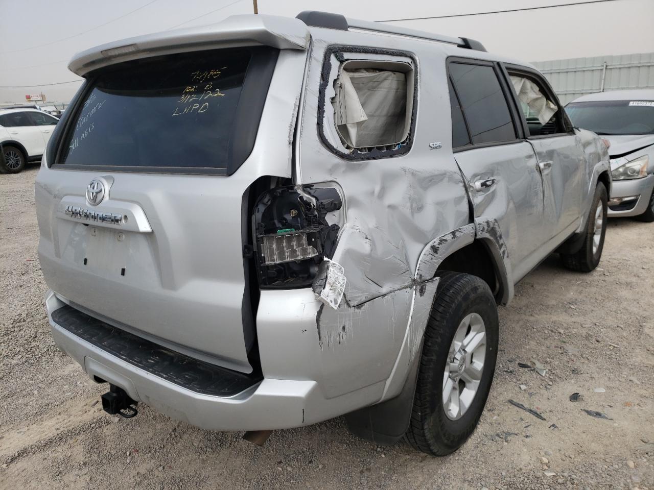 Photo 4 from auction – 2021 TOYOTA 4RUNNER SR with VIN JTEEU5JR8M5238395