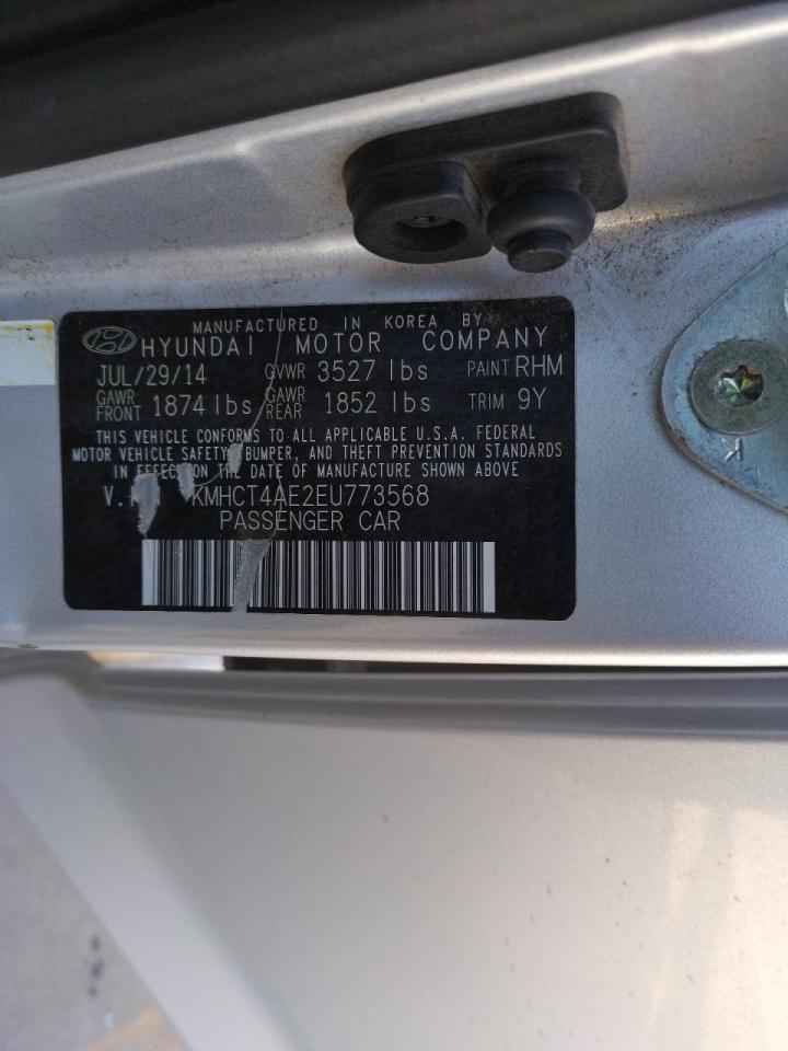 Photo 10 from auction – 2014 HYUNDAI ACCENT GLS with VIN KMHCT4AE2EU773568