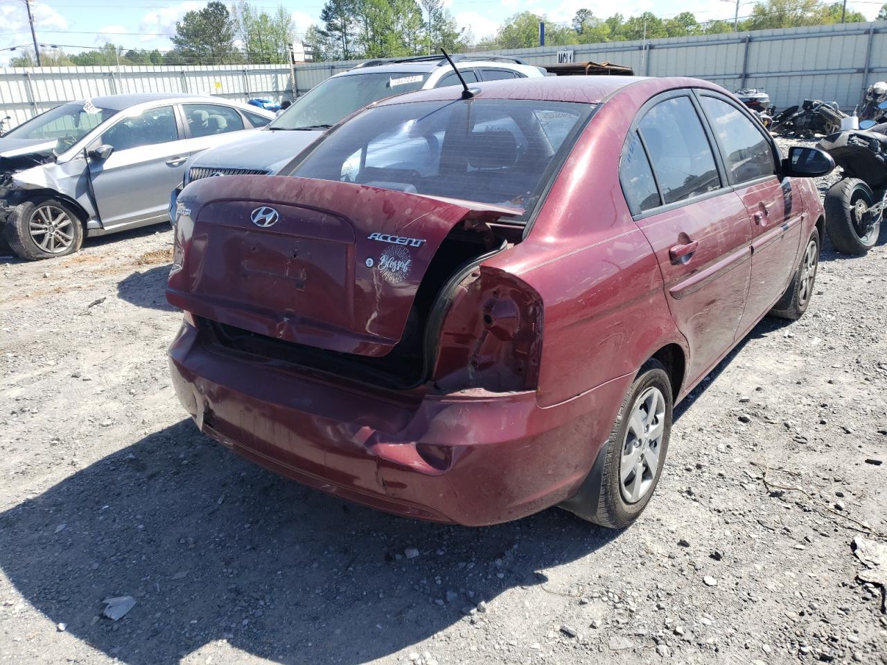 Photo 9 from auction – 2009 HYUNDAI ACCENT GLS with VIN KMHCN46C19U290581