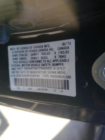 Photo 10 from auction – 2015 HONDA CIVIC LX with VIN 2HGFG3B59FH529744