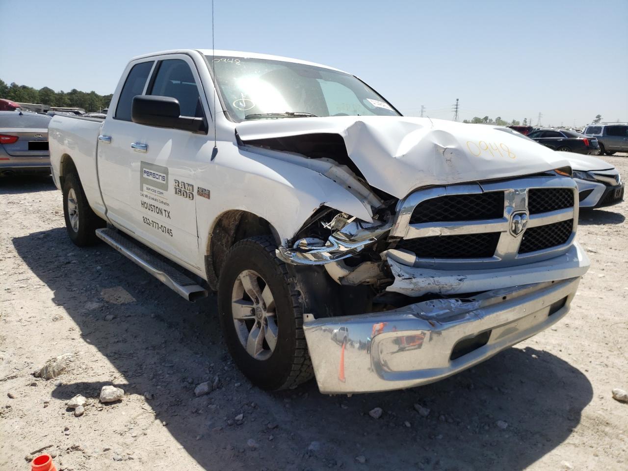 RAM 1500 SLT 2013 with VIN 1C6RR7GT2DS700948 - Photo from auction