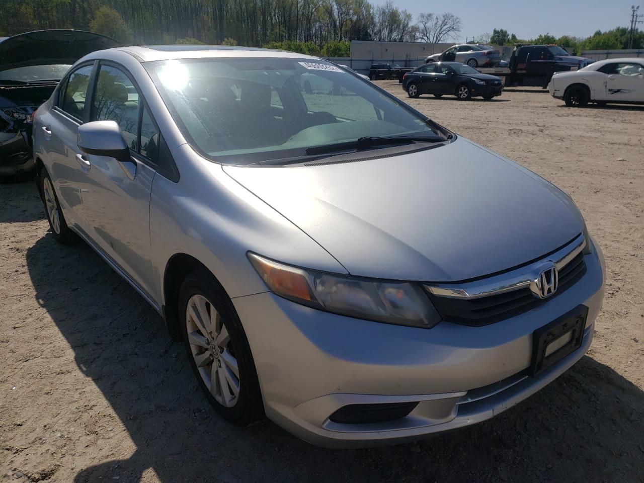 HONDA CIVIC EX 2012 with VIN 2HGFB2F83CH603636 - Photo from auction