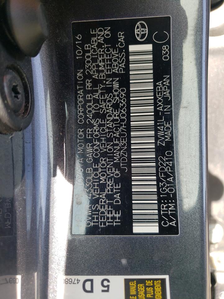 Photo 10 from auction – 2017 TOYOTA PRIUS V with VIN JTDZN3EU7HJ063690