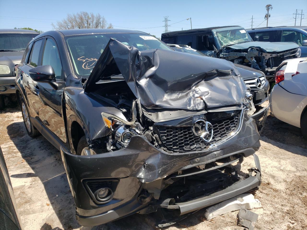 MAZDA CX-5 GT 2015 with VIN JM3KE4DY2F0522677 - Photo from auction