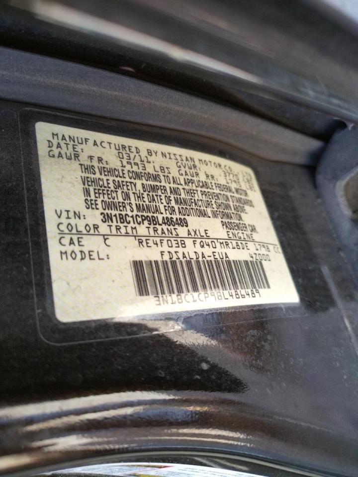 Фото 10 с аукциона – 2011 NISSAN VERSA S с VIN 3N1BC1CP9BL486489