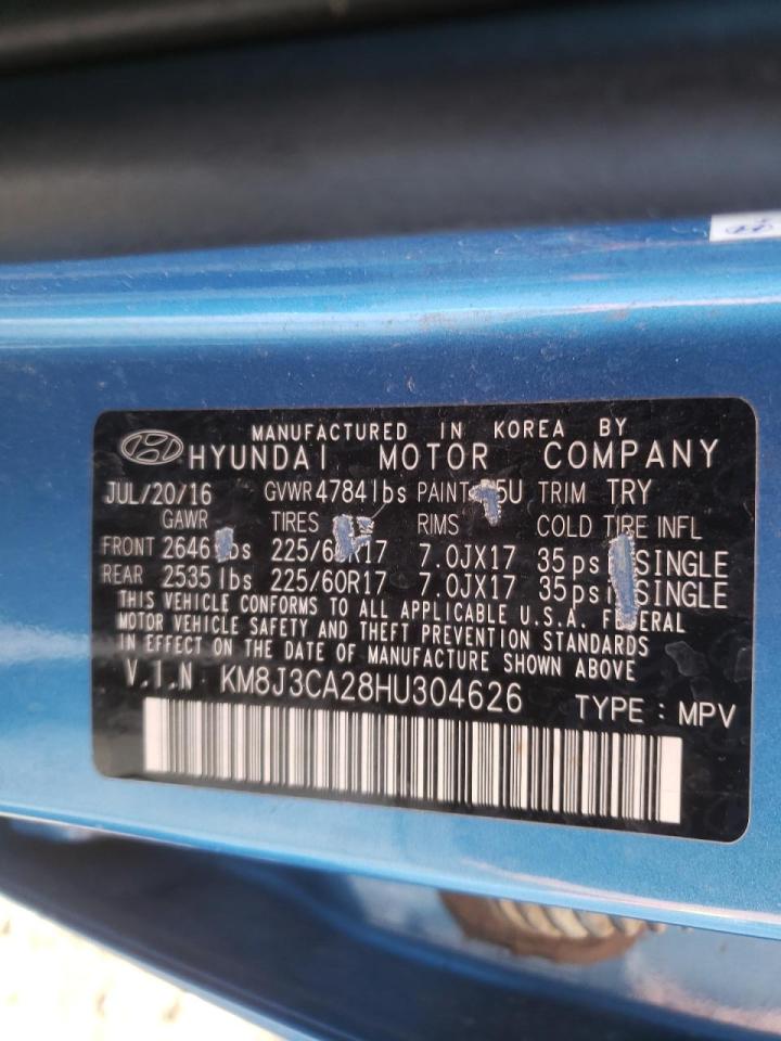 Photo 10 from auction – 2017 HYUNDAI TUCSON LIM with VIN KM8J3CA28HU304626
