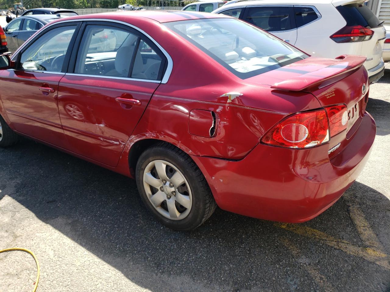 Photo 9 from auction – 2008 KIA OPTIMA LX with VIN KNAGE123285207529