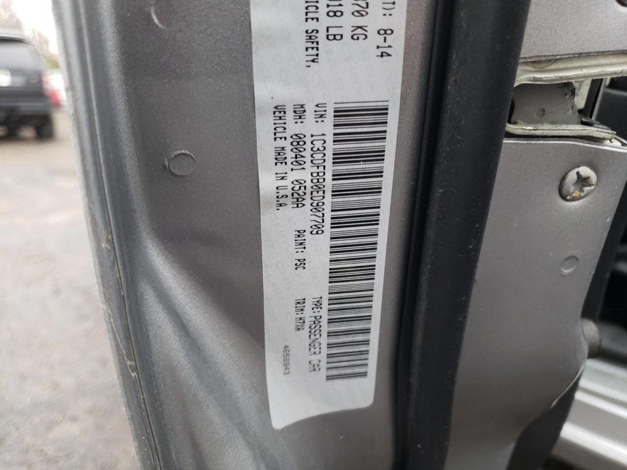 Photo 10 from auction – 2014 DODGE DART SXT with VIN 1C3CDFBB0ED907709