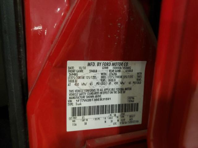 Photo 10 from auction – 2011 FORD F250 SUPER with VIN 1FT7W2BT3BEB31591
